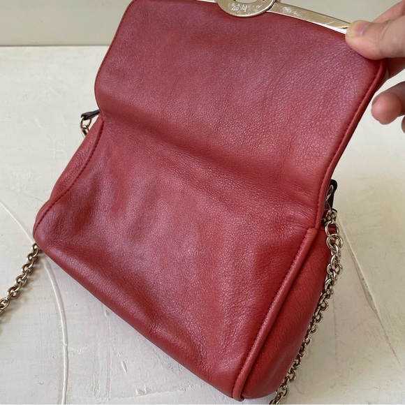 Coach Madison Chain Crossbody Bag in Scarlet Red - Picture 10 of 12